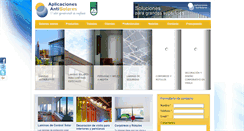 Desktop Screenshot of aplicacionesantisolares.com